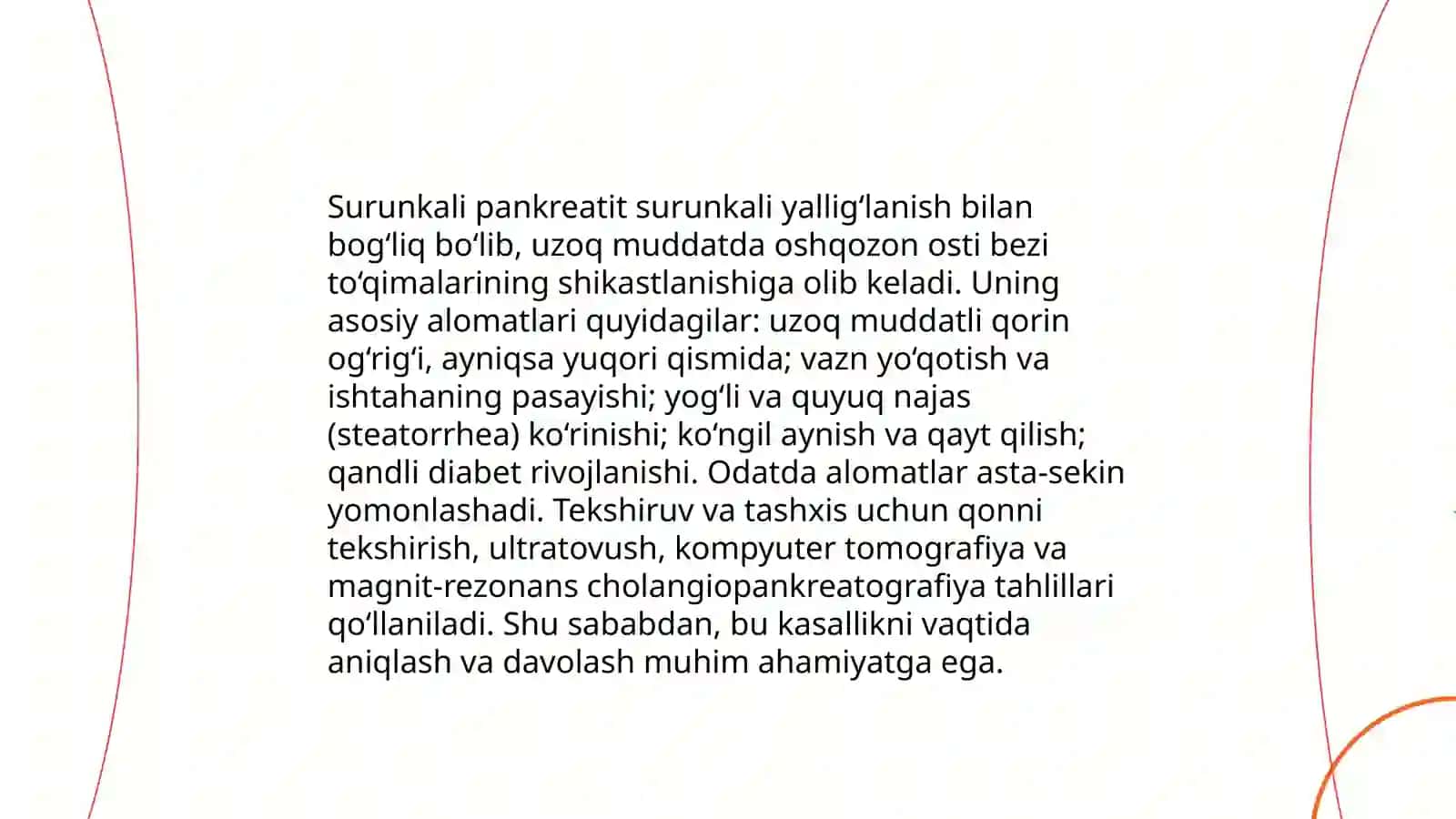 Surunkali pankreatit kasalligi 4