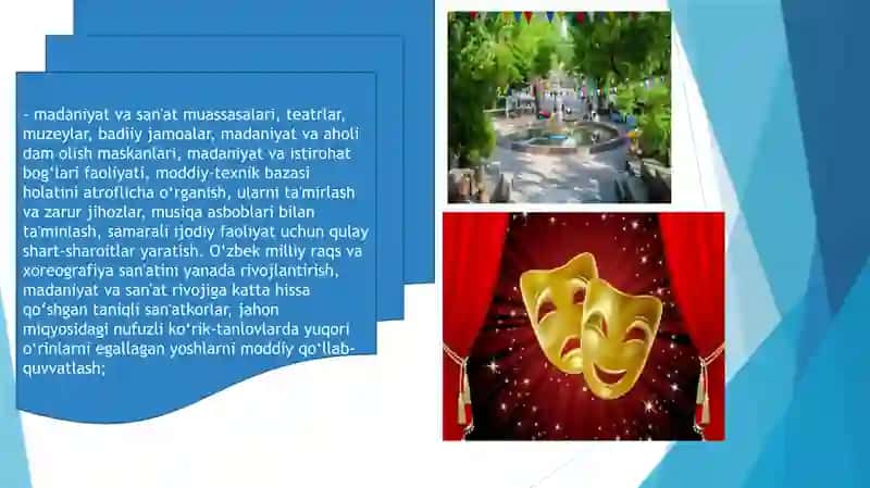 Madaniyat va san’at sohasidagi boshqaruv samaradorligini oshirish 4
