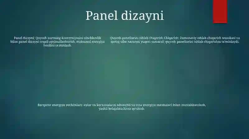 Quyosh Panellarini Ishlab Chiqarish 4