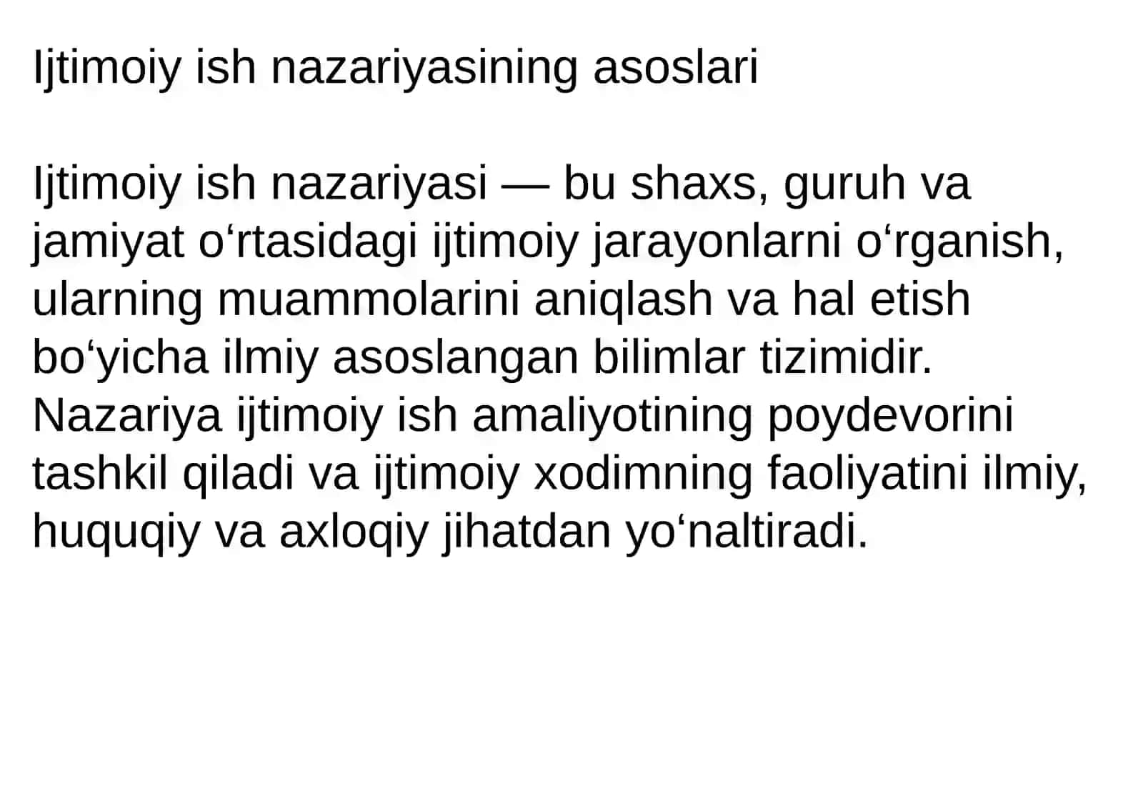Ijtimoiy ish nazariyasi 4