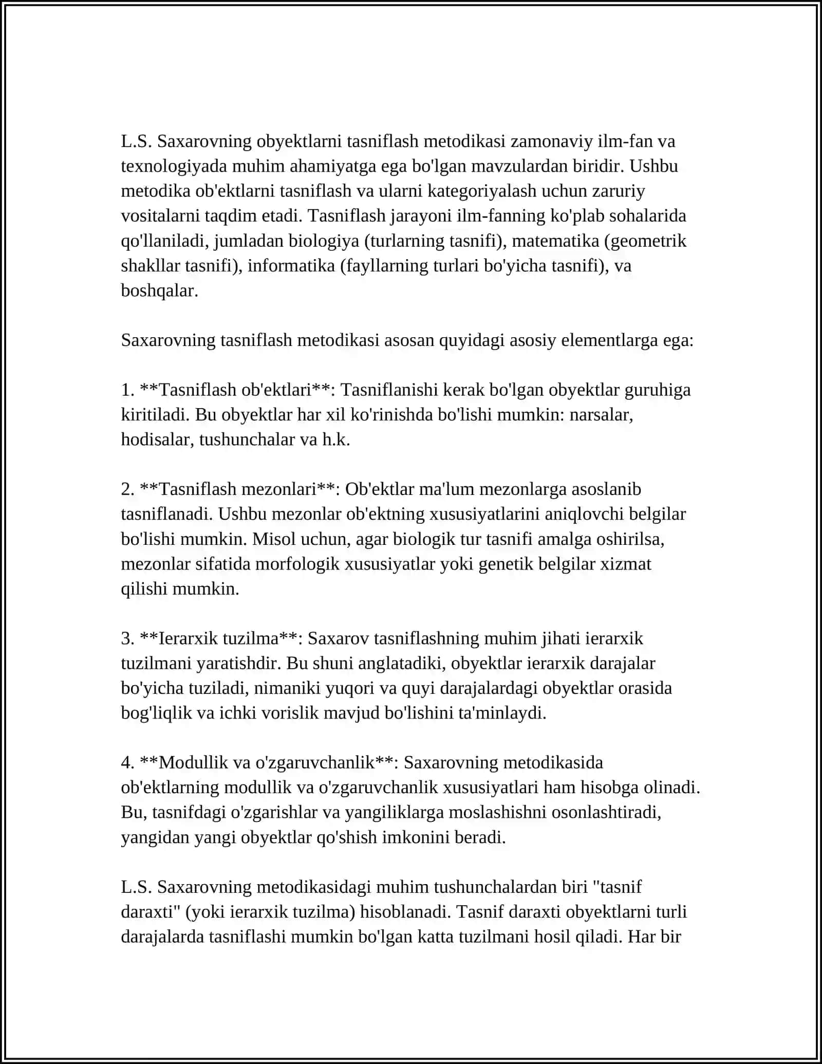 L.S.VIGOTSKIY V A L.S.SAXAROV METODIKASI 4