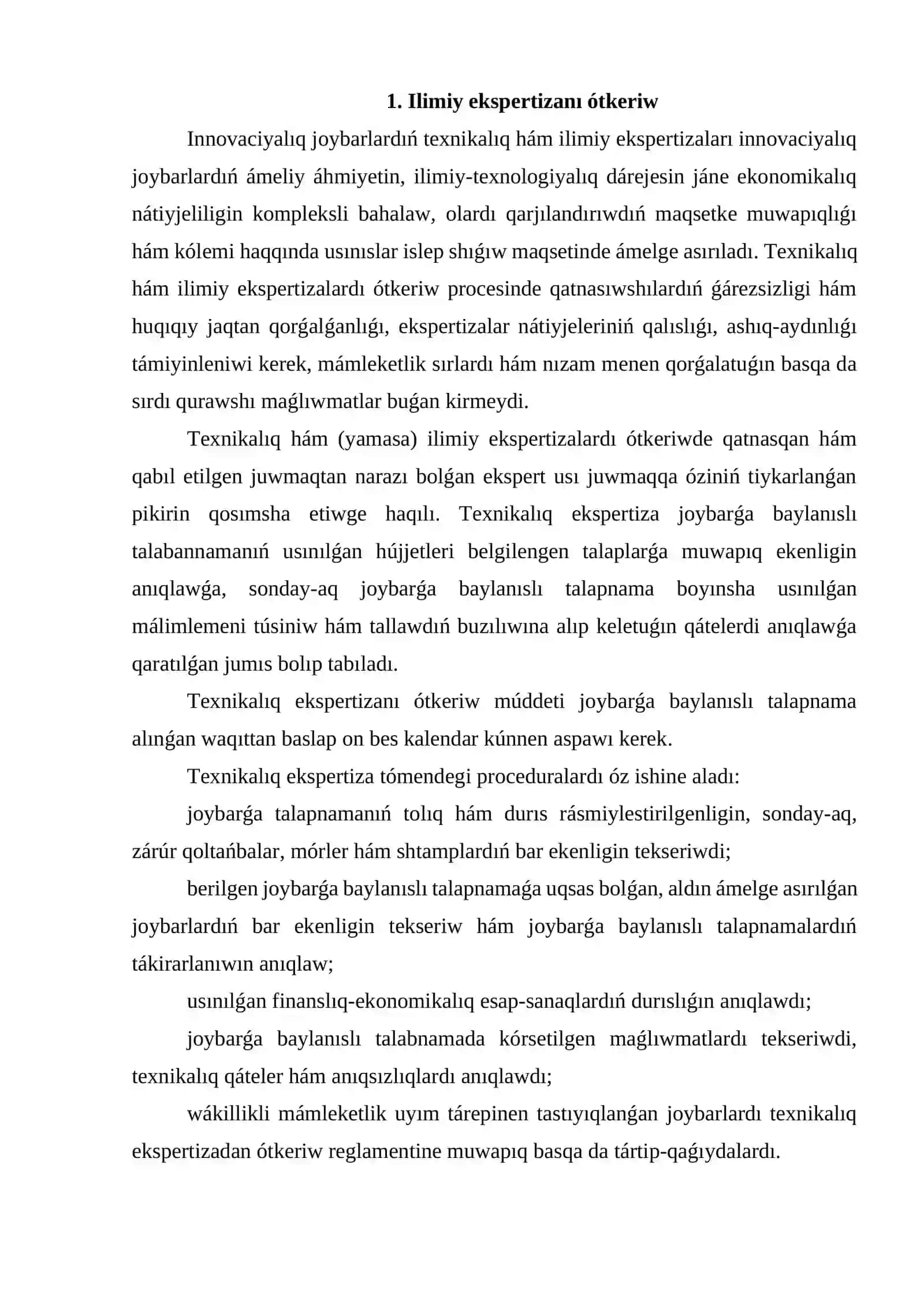 Innovaciyalıq ekonomika páninen 4
