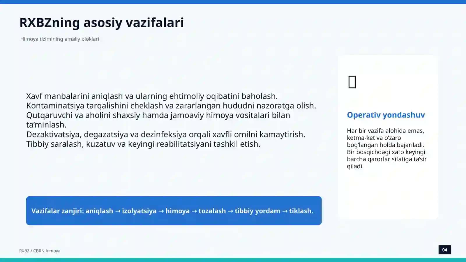 Radiatsion, kimyoviy va biologik himoya 4