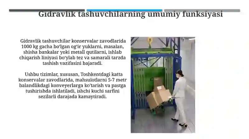 Gidravlik Tashuvchilarning Vazifasi 4
