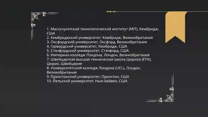 Лучшие вузы мира 4