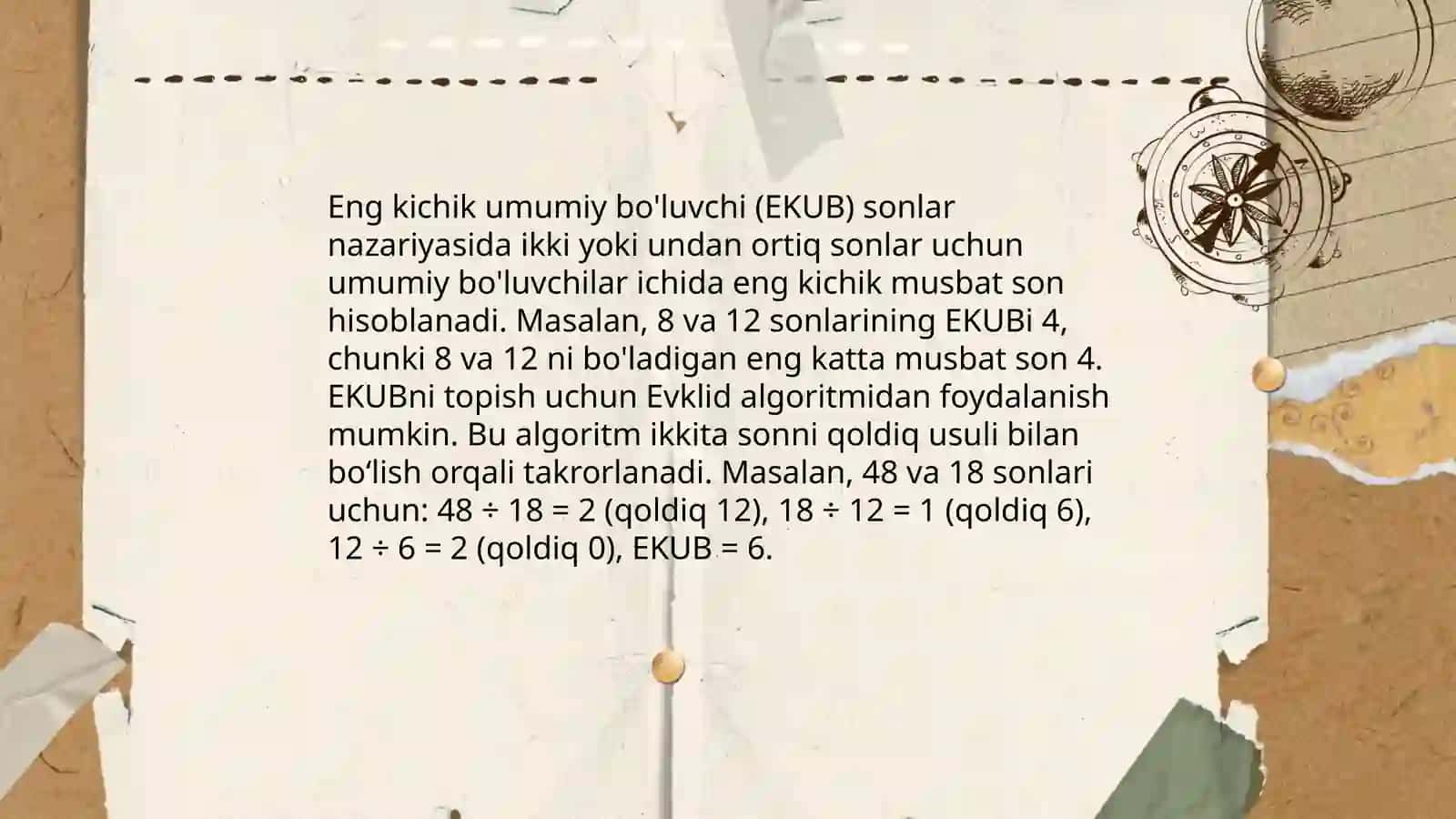 Sonlarning eng kichik umumiy karralisi 4