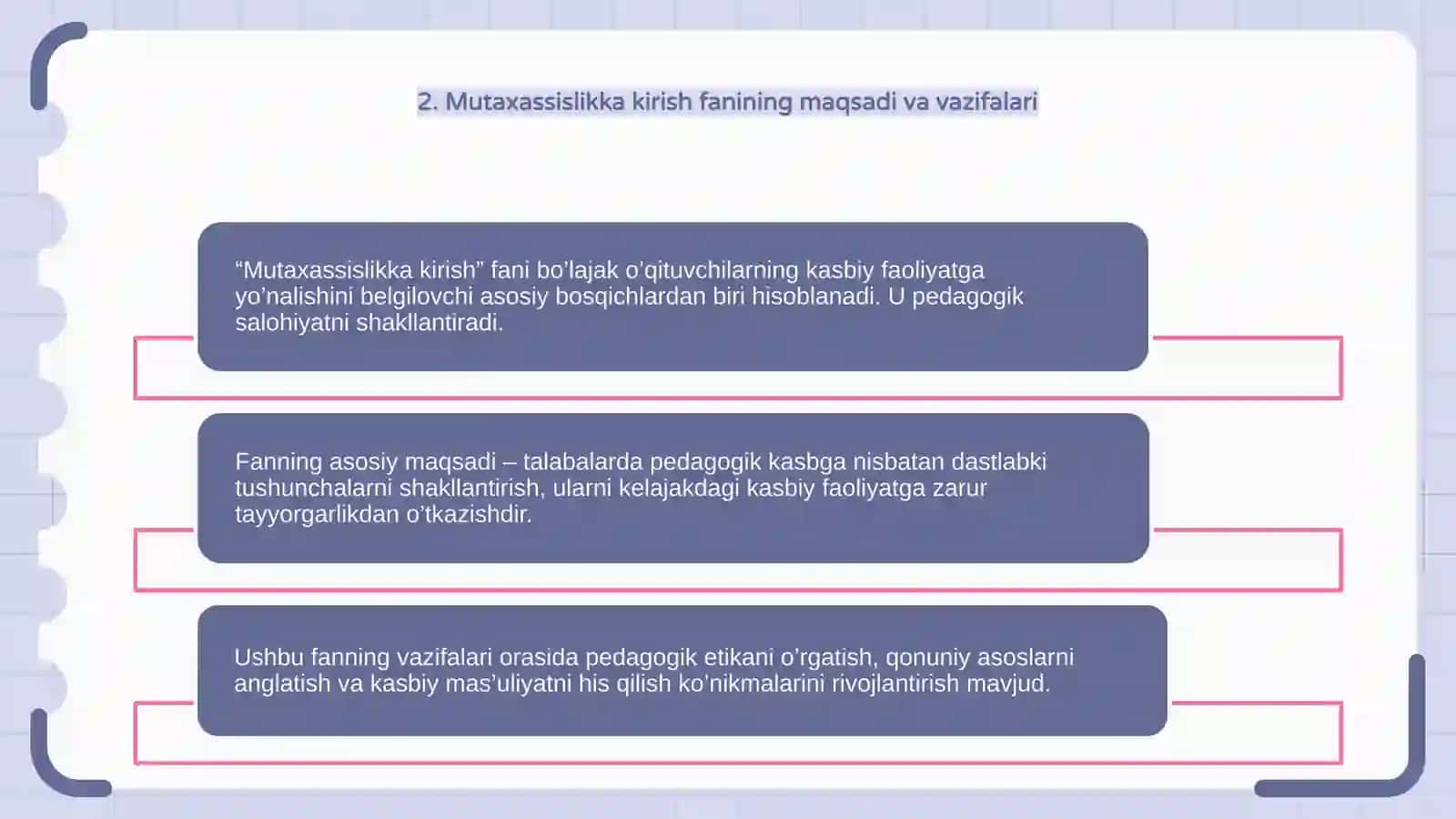 Mutaxassislikka kirish 4