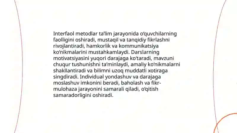 Interfaol metodlar va vositalar 4