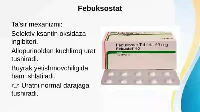 Podagra va semizlikni bartaraf etuvchi vositalar 4