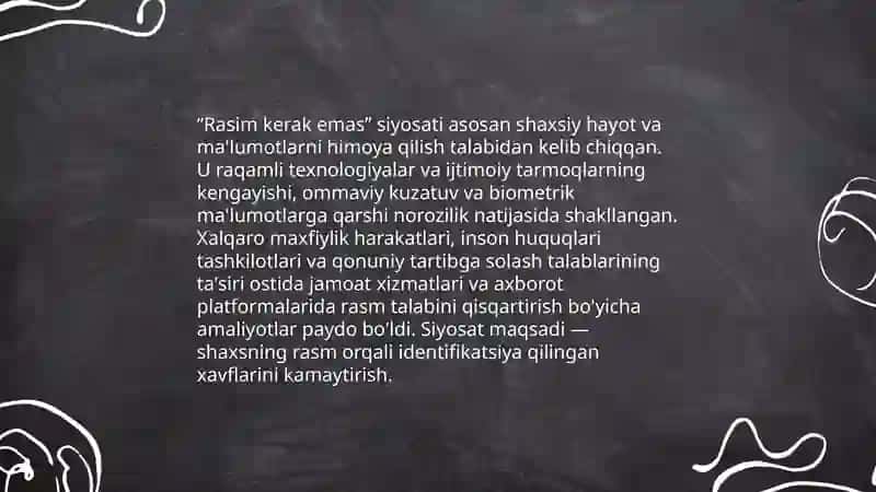 Rasim kerak emas: taʼrif va mohiyati 4