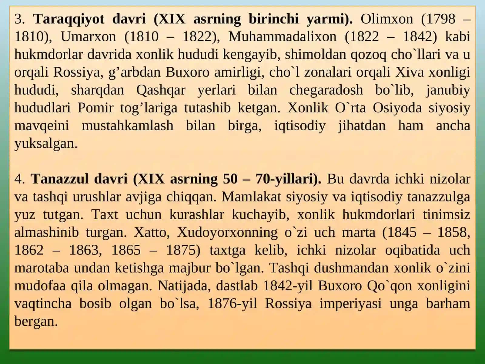 QO’QON XONLIGI MADANIYATI 4