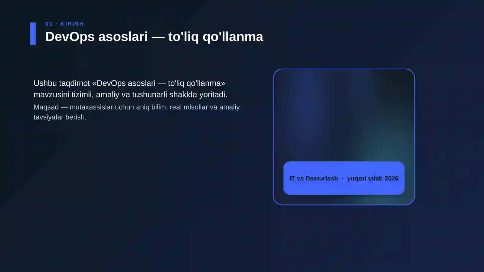 DevOps asoslari — to'liq qo'llanma 4
