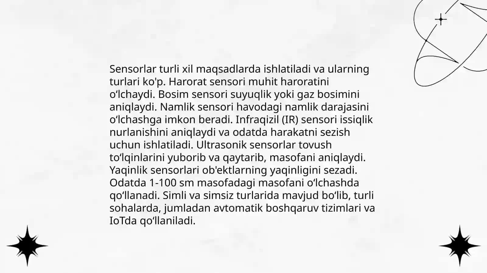 Datchik maʼlumotlarini qayta ishlash mavzusida taqdimot yaratish 4