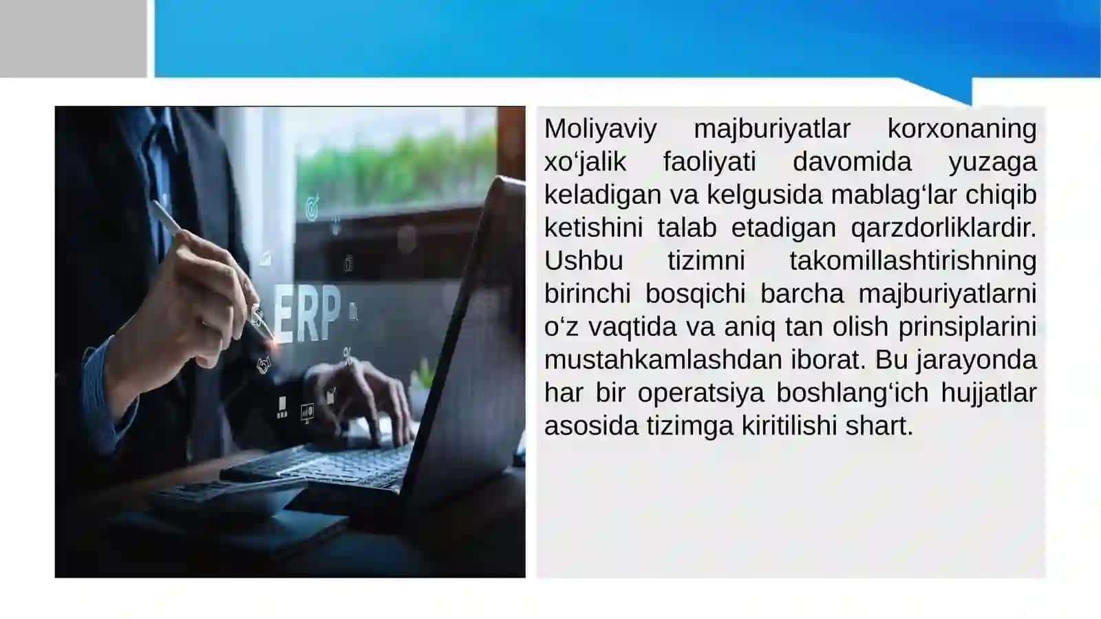 Moliyaviy majburiyatlar hisobi 4