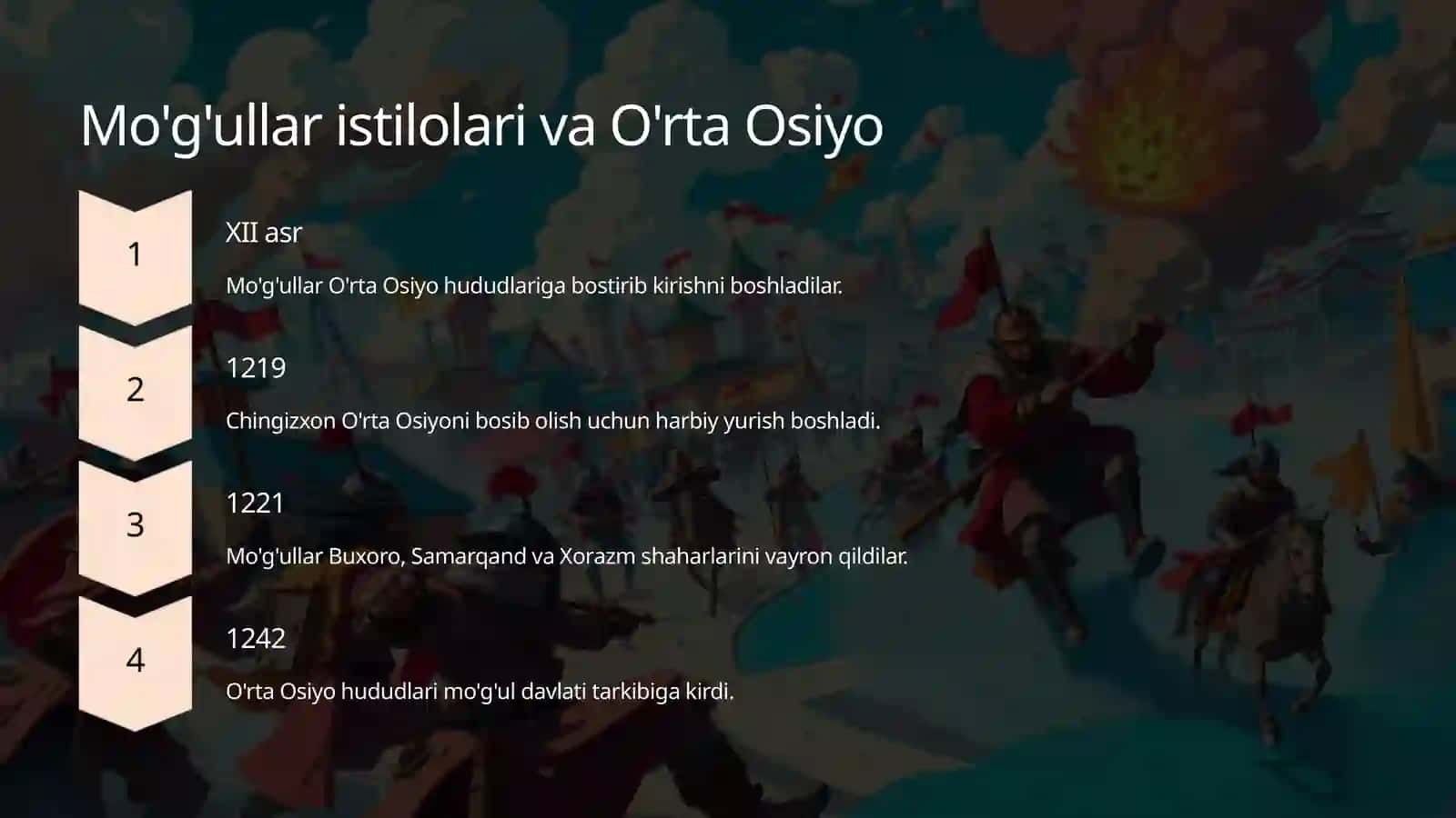 Mo'g'ullar davlatining tashkil topishi 4