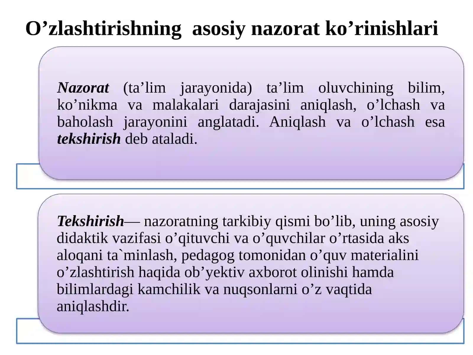 O'quvchilarni bilim, ko'nikma va malakalarini tashxis etish 4
