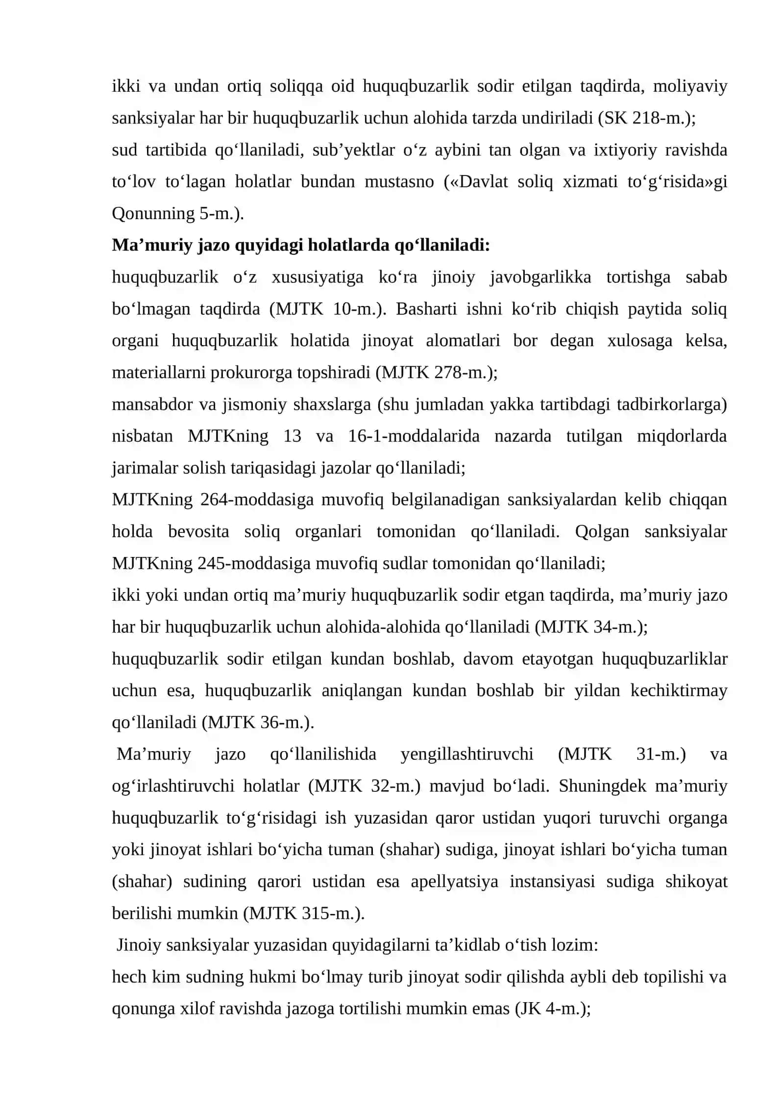 Soliq amaliyotida moliyaviy jazo 4