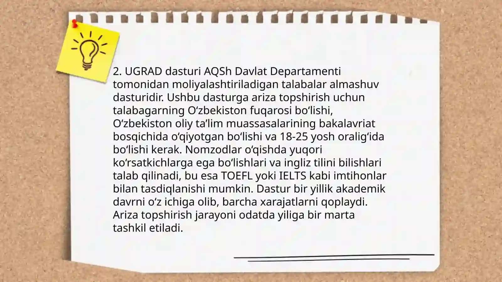 UGRAD, SUSI, NSP dasturlari 4
