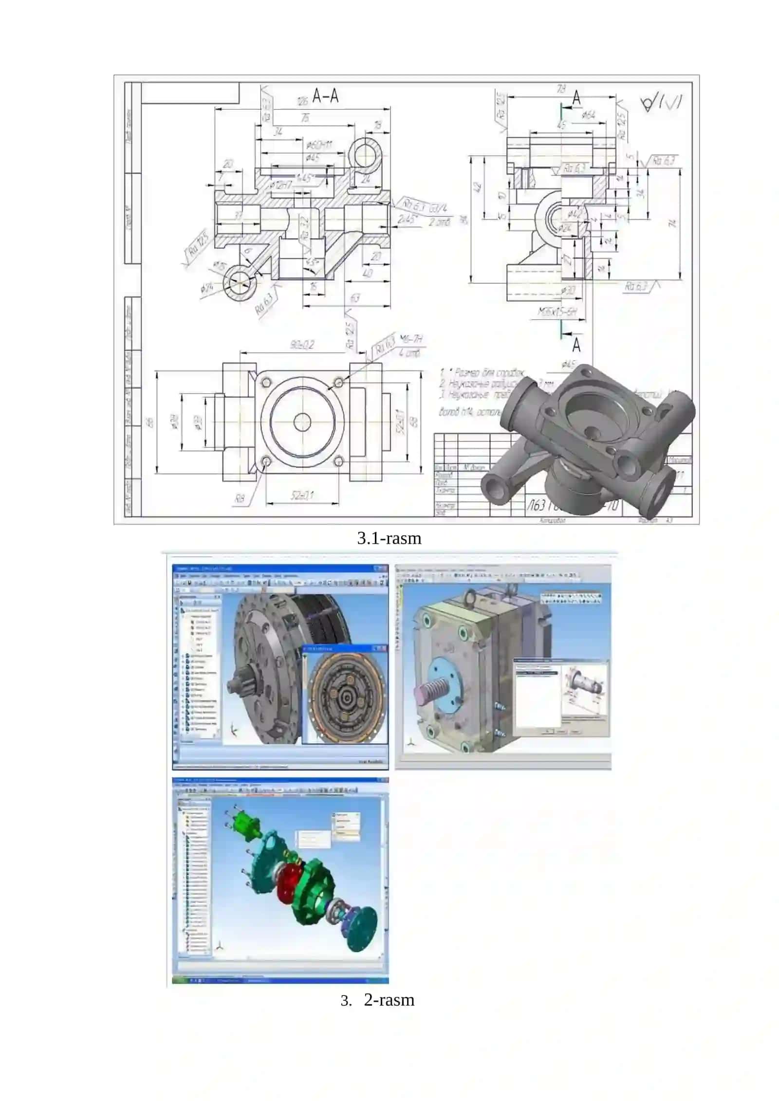 Grafik dasturlar (AutoCAD, KOMPAS 3D, SOLIDWORKS) haqida tushuncha, ulardagi buyruqlar va ulardan foydalanish.CAD,CAE,CAM tizimi haqida ma’lumot.Avtomatik loyihalash tizimi strukturasi.CAD tizimining vazifalari.CAE tizimining vazifalari.CAM tizimining vazifalari 4