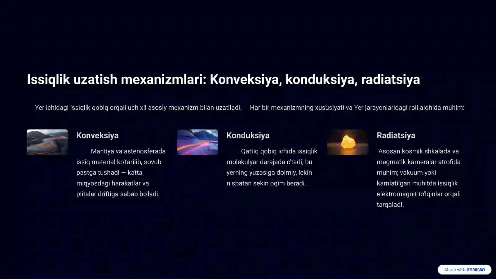 Yerning Issiqlik Oqimi Global Energiya O'zani 4