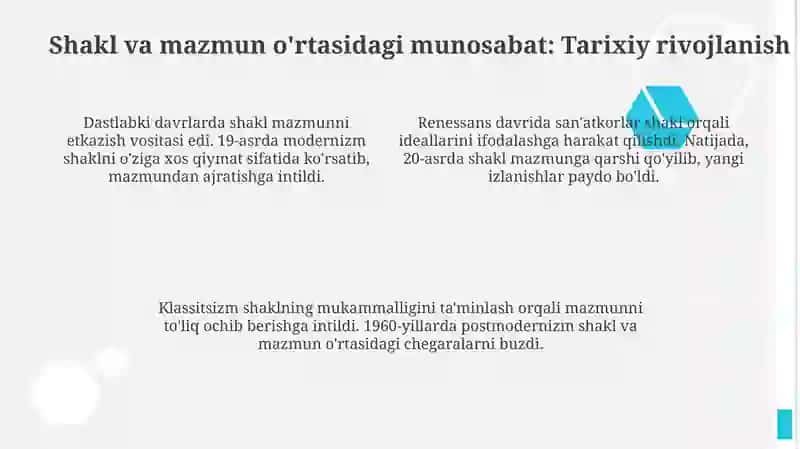 Badiiy asarda shakl va mazmun 4