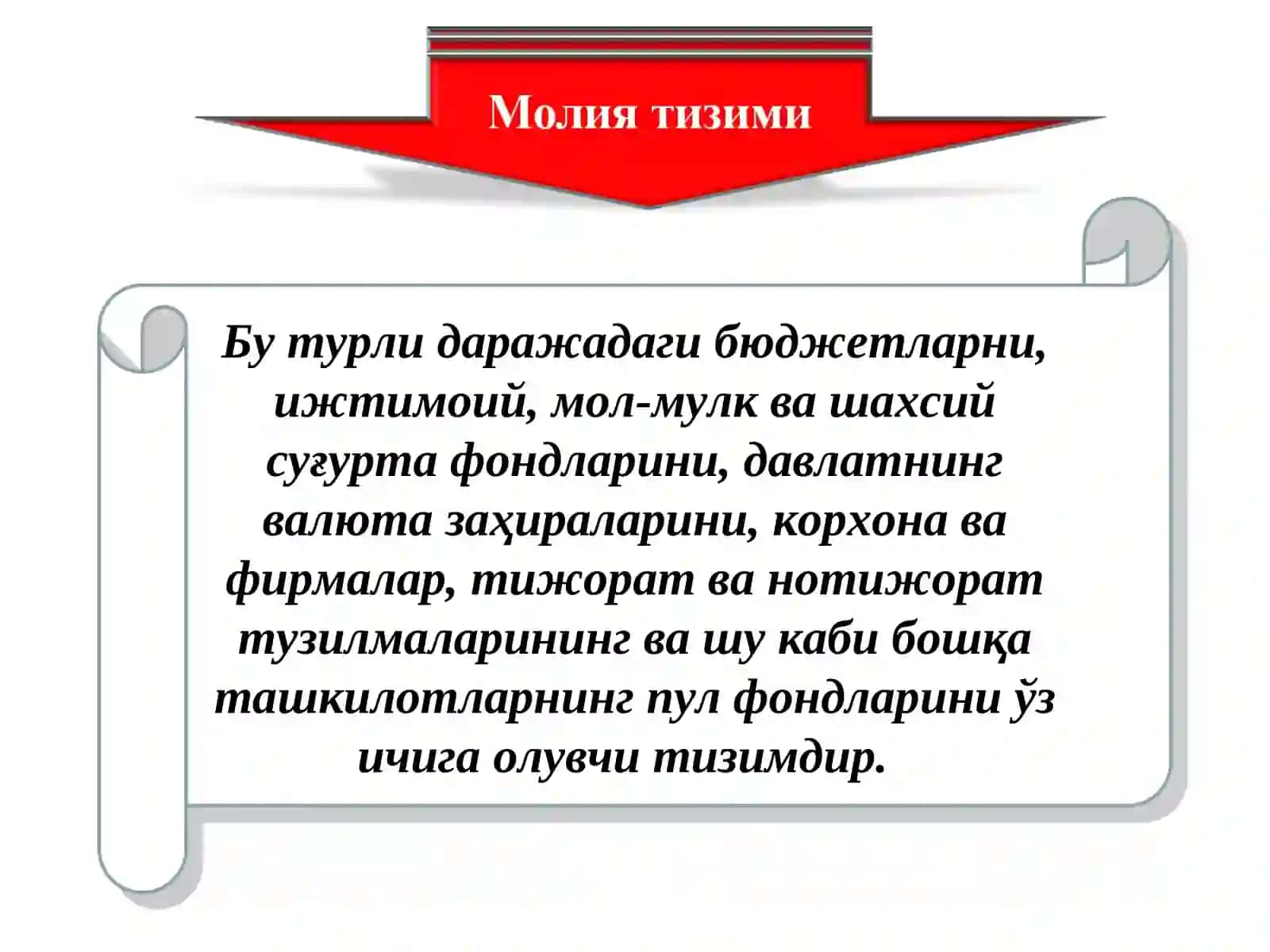 Молиянинг моҳияти ва вазифалари 4