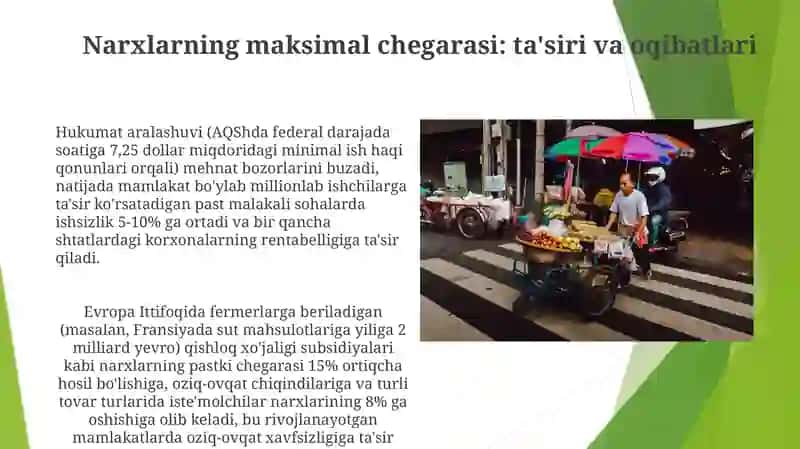 Narx Limitlari: Ta'siri va Oqibatlari 4
