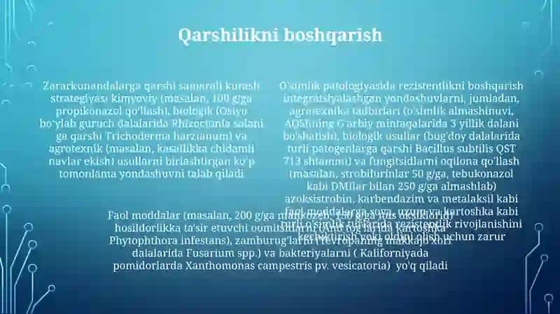 Qo'ziqorin kasalliklari nazorati 4