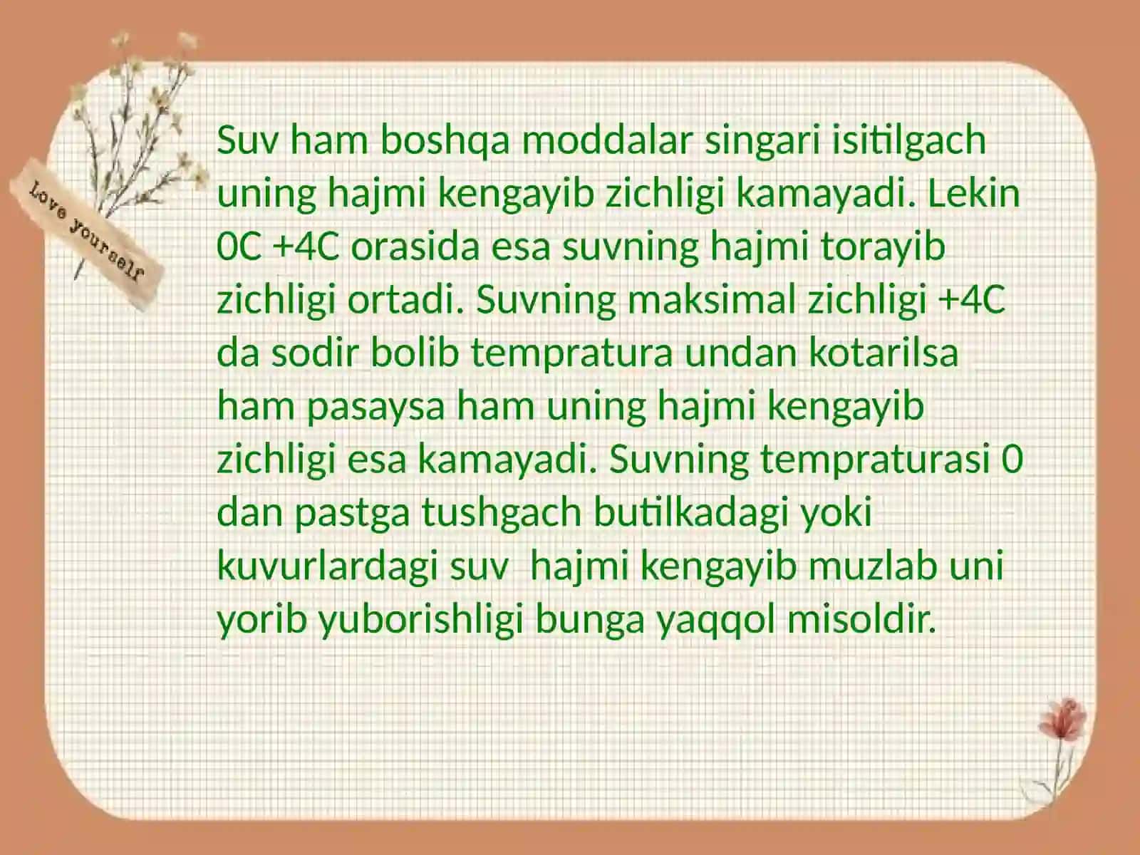 Yerning geografik qobig‘i. Gidrosfera. 4