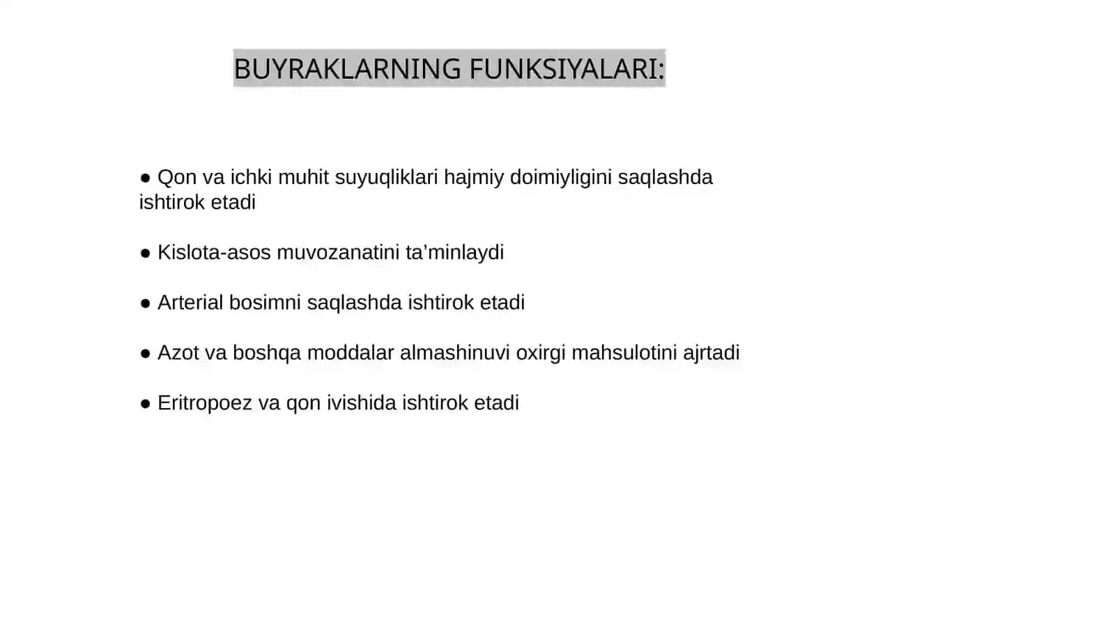 Ayirish sistemasi funksional anatomiyasi 4
