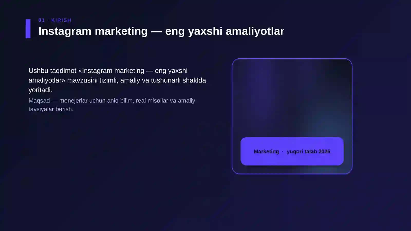 Instagram marketing — eng yaxshi amaliyotlar 4