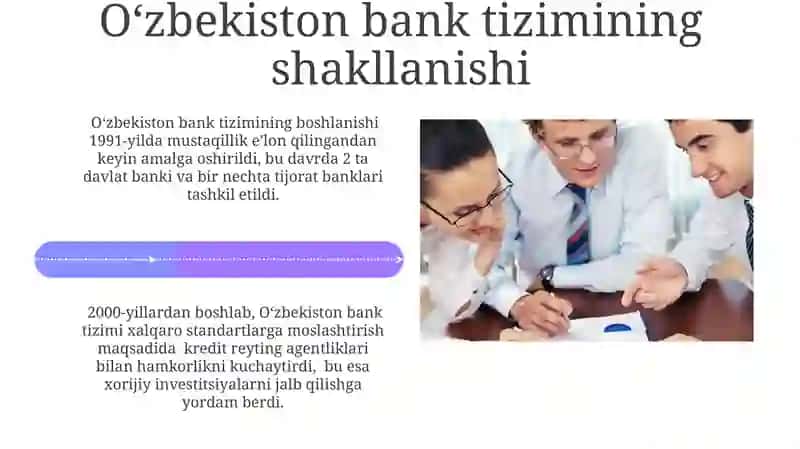 O’zbekiston banklar tizimining shakllanishi va rivojlanishi 4