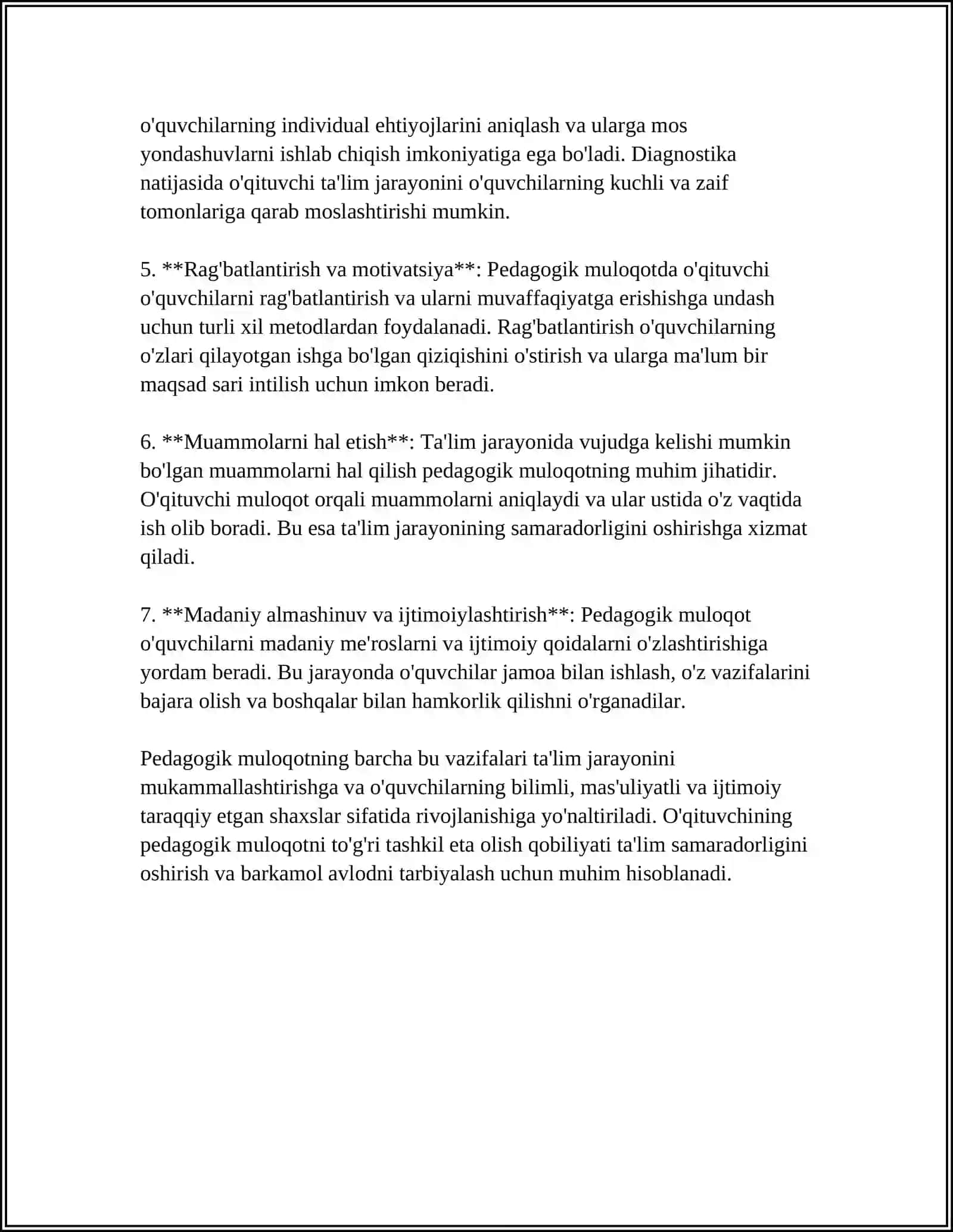 PEDAGOGIK FAOLIYATDA MULOQOT 4