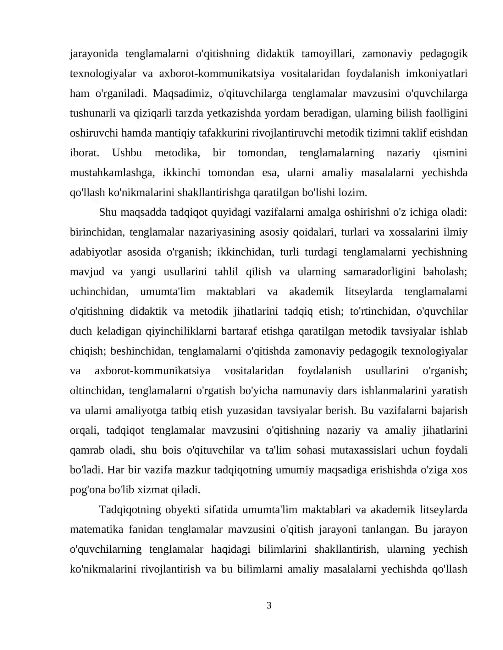 Tenglama va uni yechishga o‘rgatish. 4