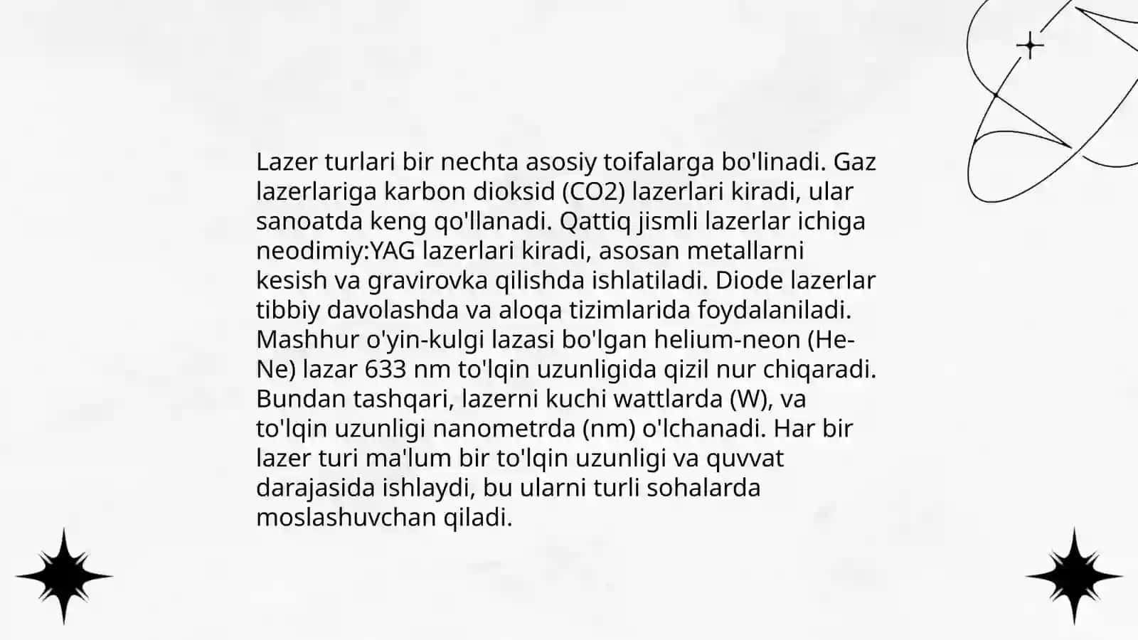 Lazerlar va ularning tibbiyotda qo'llanilishi 4