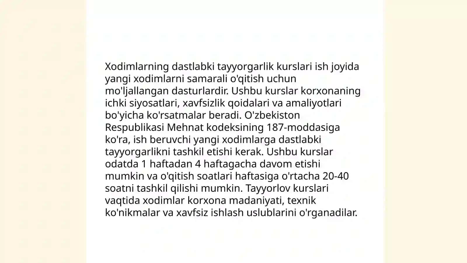 Restoranlarda kadrlarni tayyorlash 4