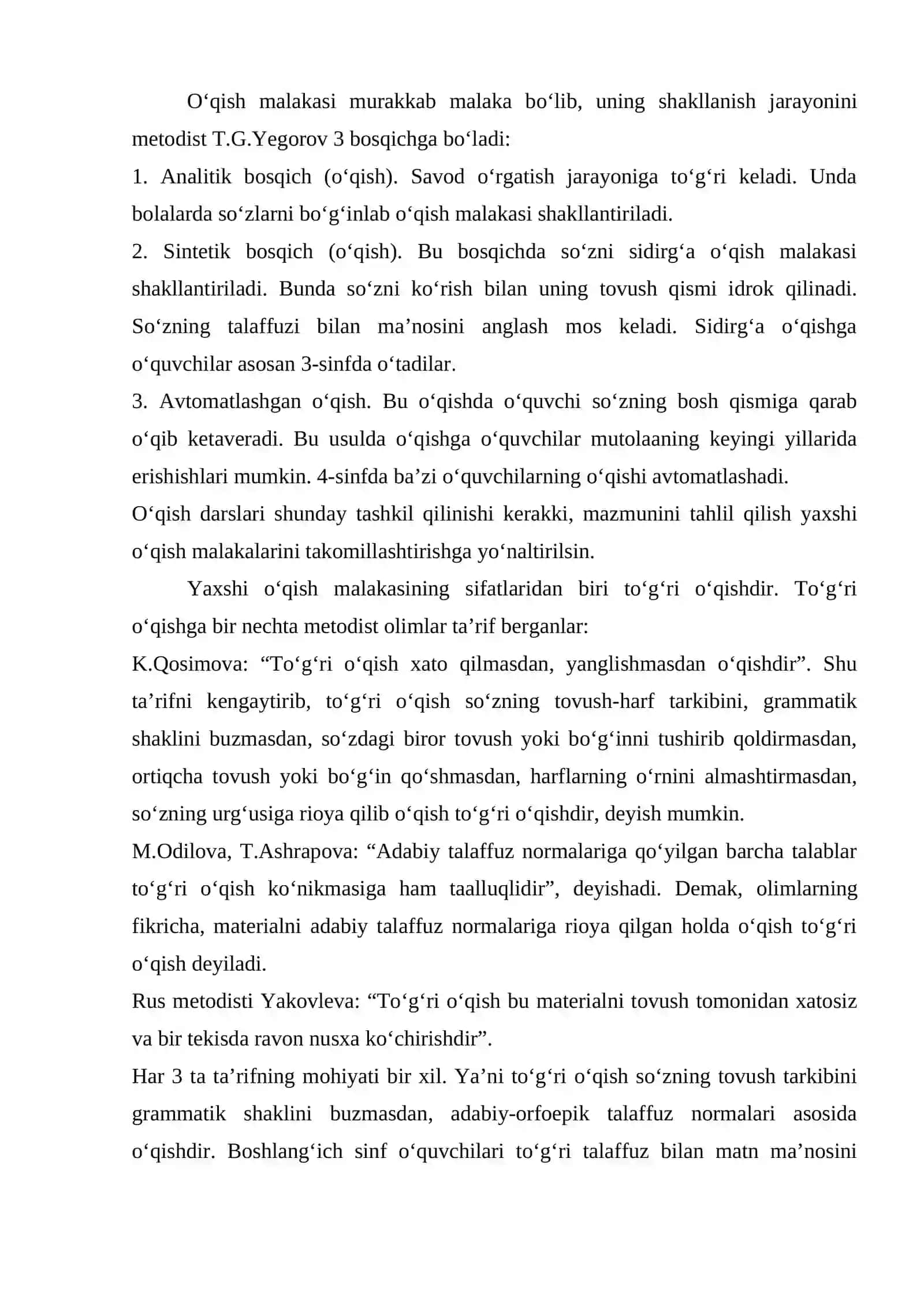 SINFDA VA SINFDAN TASHQARI O‘QISH METODIKASI 4