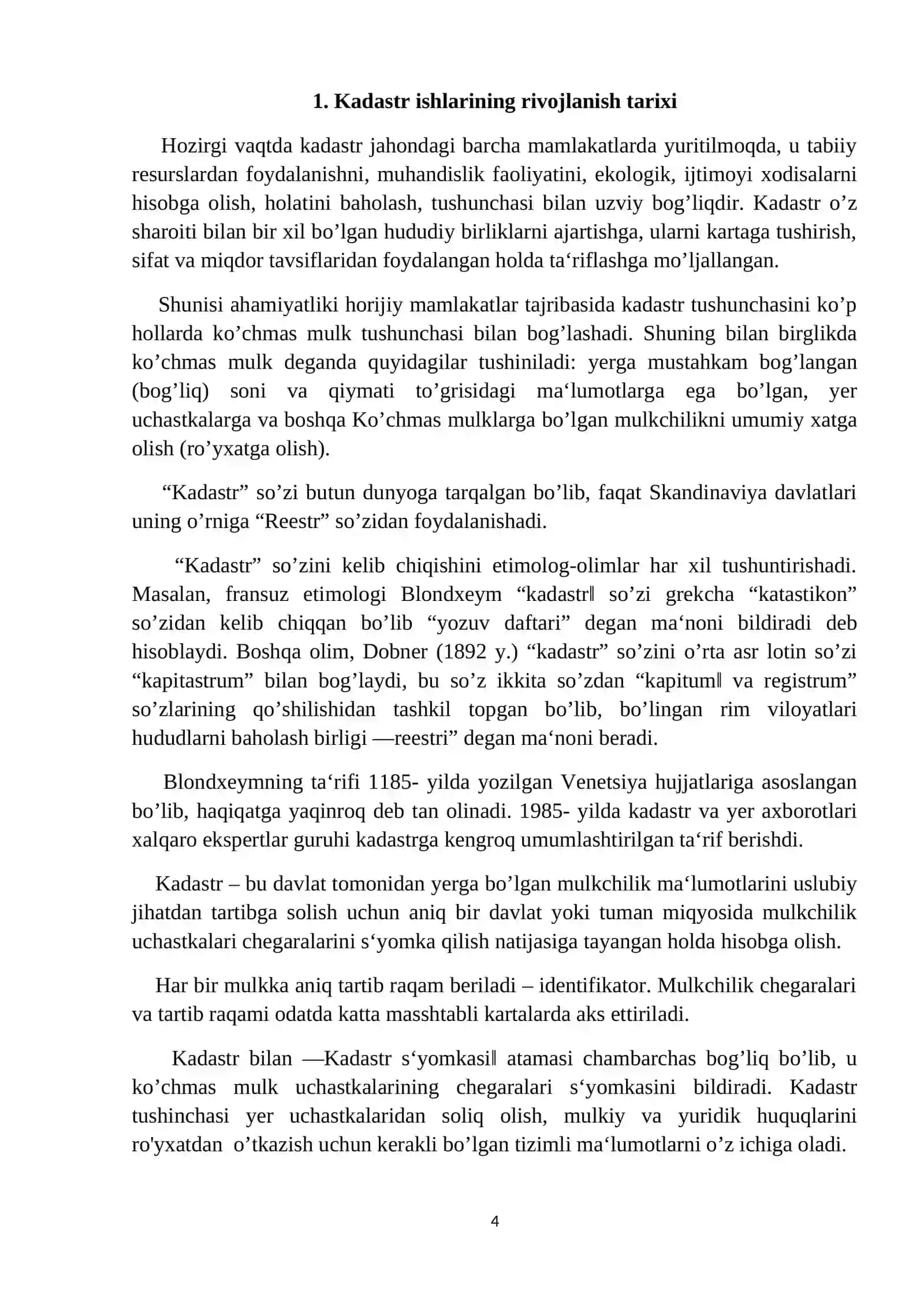 Qadimda kadastrning rivojlanishi 4