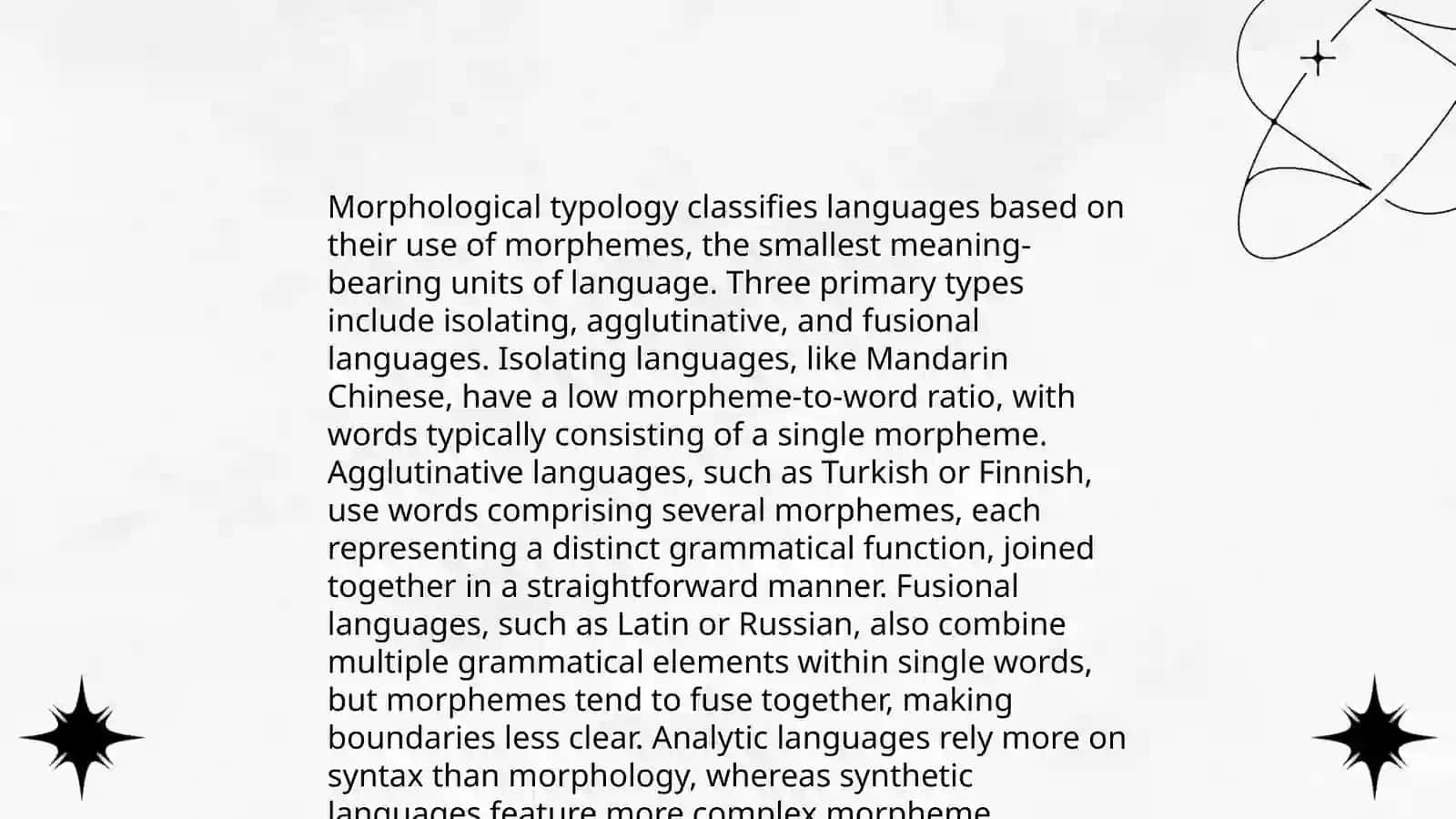 Typology of lexical systems 4