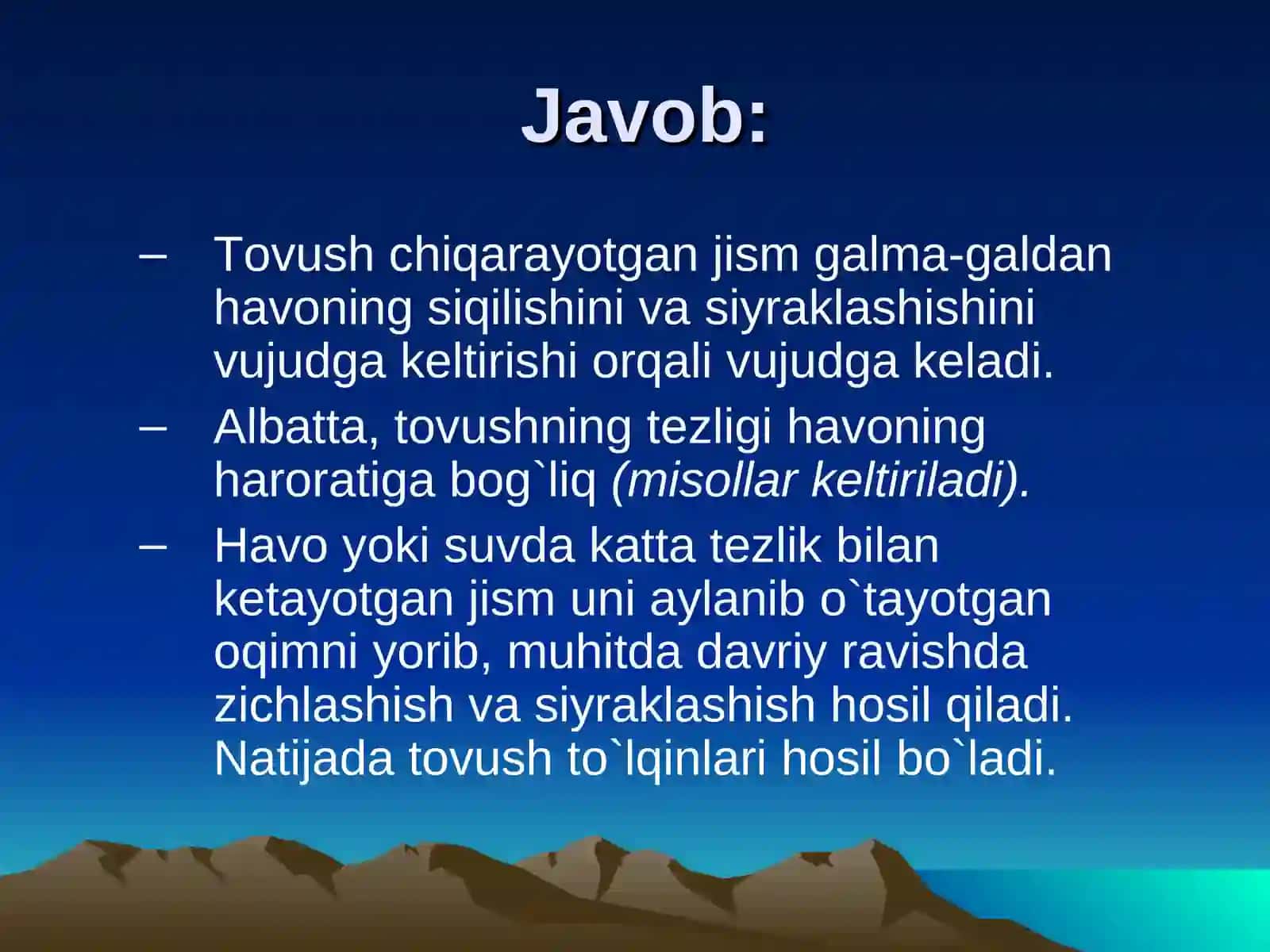 Tоvushning havоda tarqalishi 4