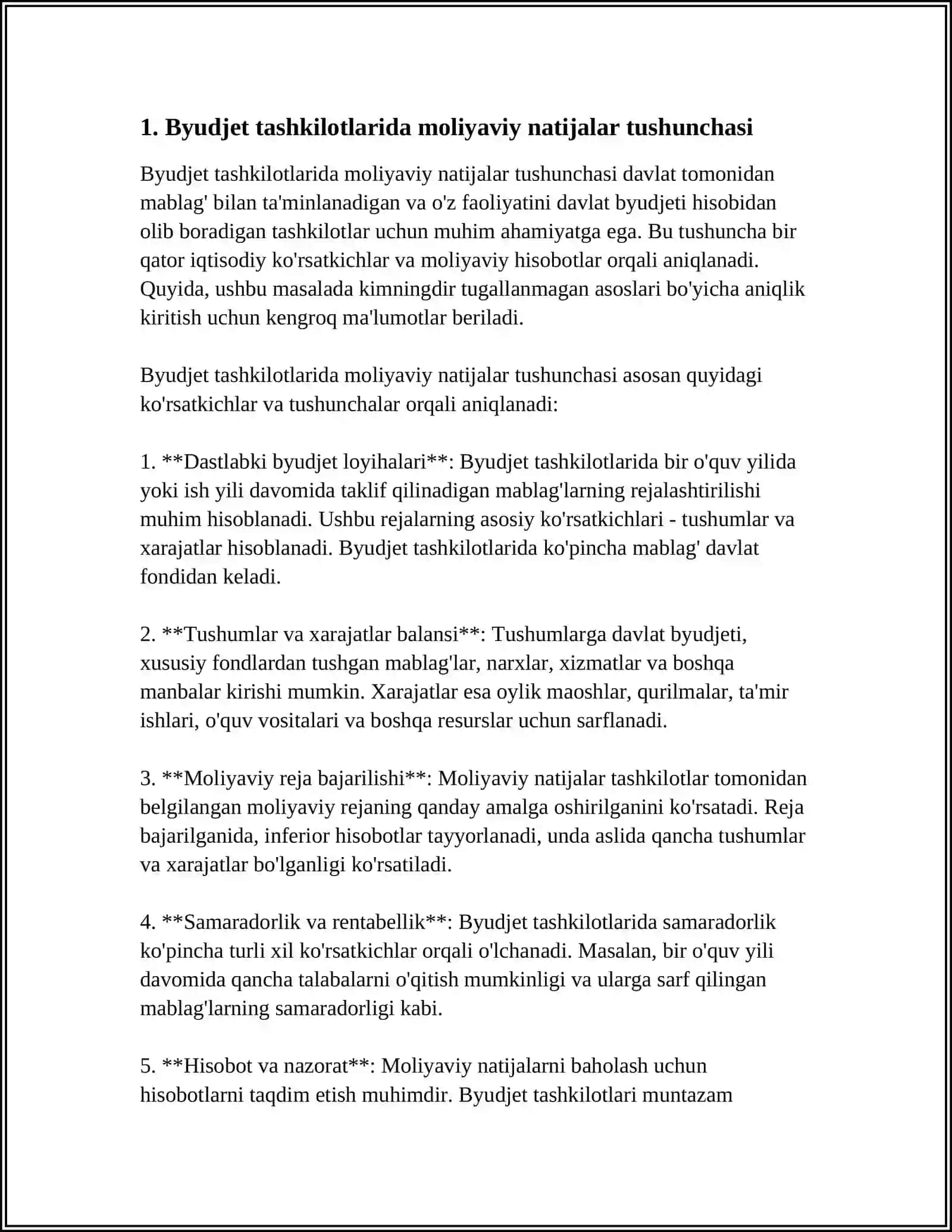 BYUDJET TASHKILOTLARIDA MOLIYAVIY NATIJALAR HISOBI 4