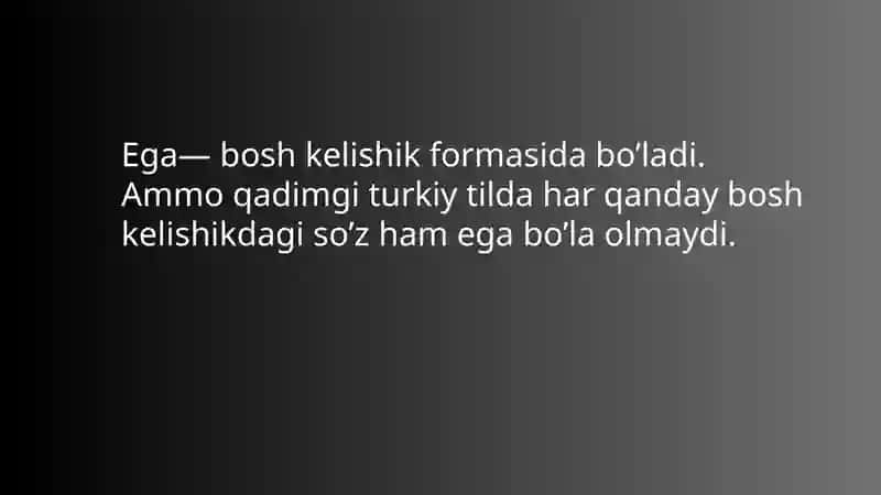 Qadimgi turkiy tilda gap bo’laklari 4