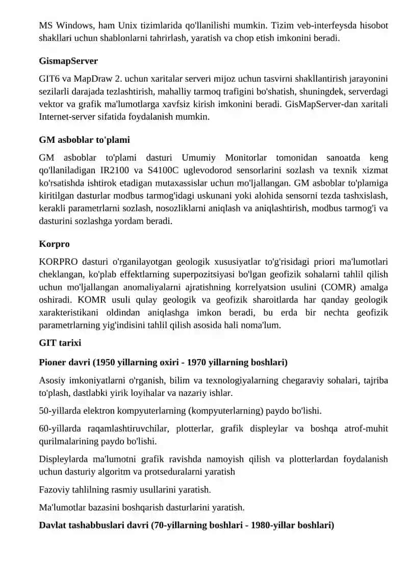Geoinformatsion tizimlar 4