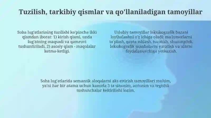 Soha lug'atlari va glassoriy 4