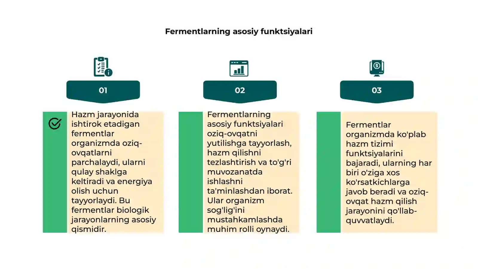 Hazm jaroyonida ishtirok etadigan fermentlar 4