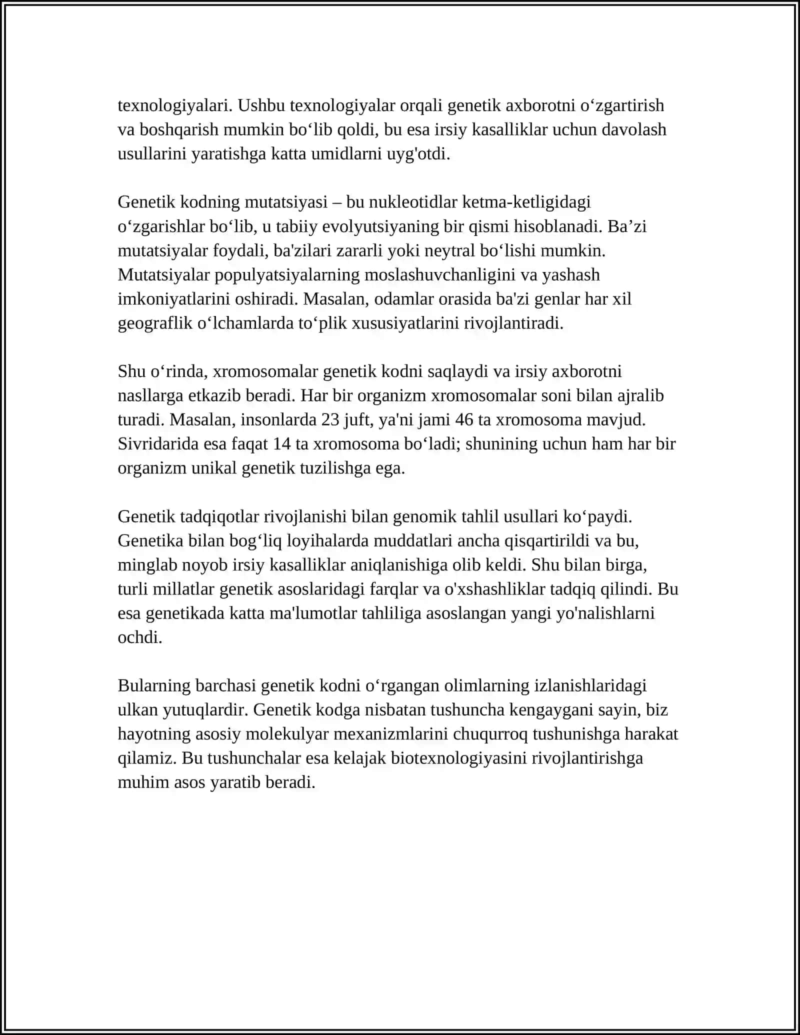 IRSIYATNING MOLEKULYAR ASOSLARI 4