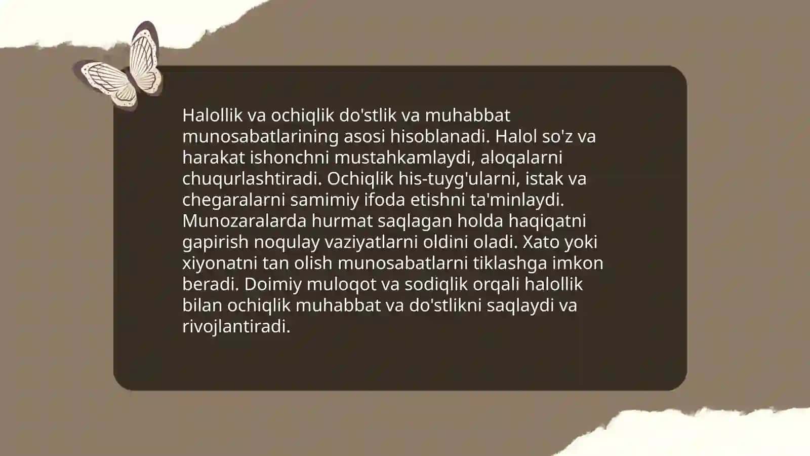 Do’stlik va muhabbatni qadrlash odobi 4