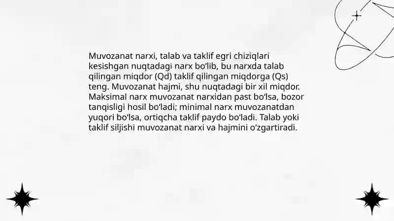 Bozor muvozanati 4