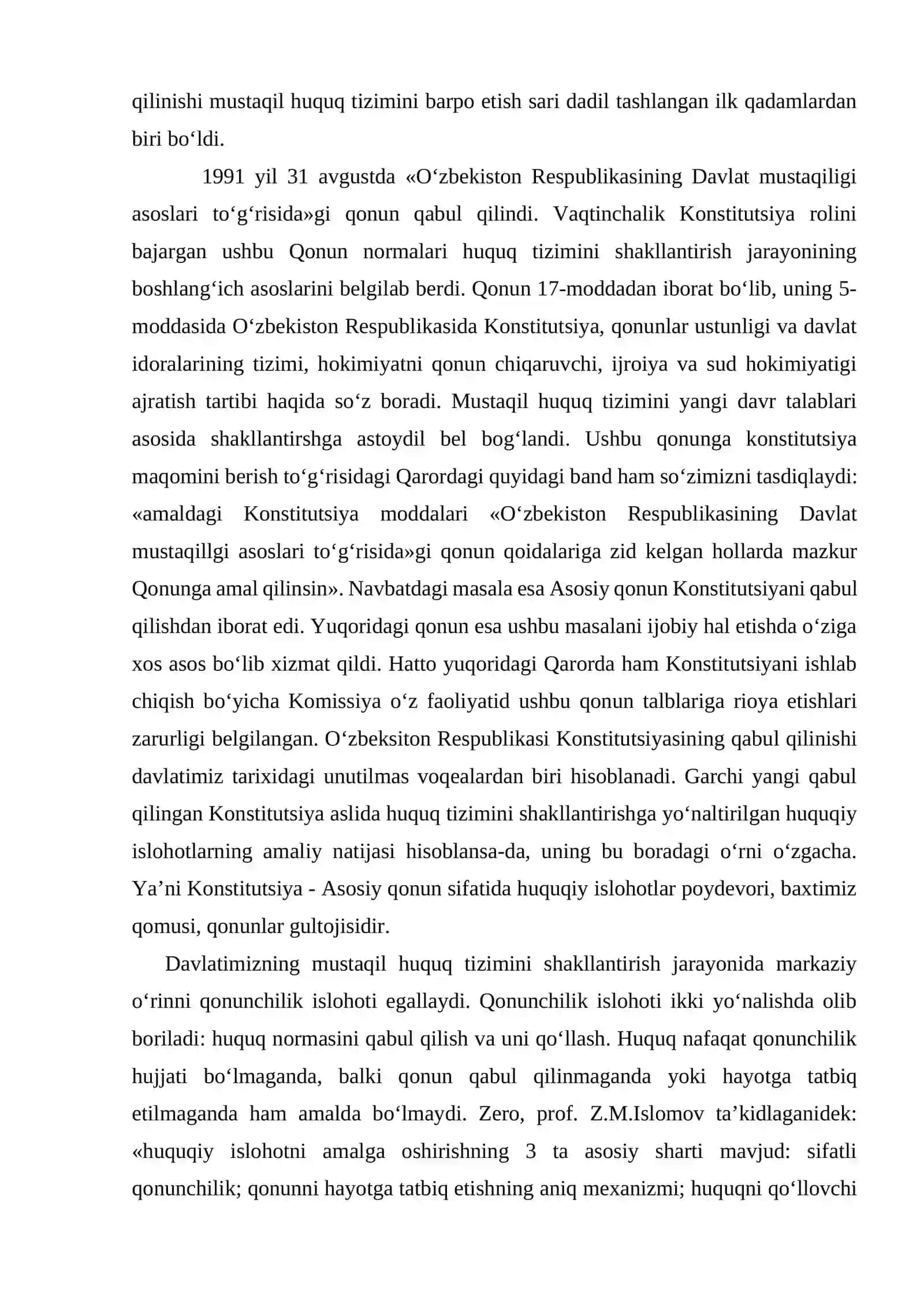 O‘zbekiston Respublikasining mustaqil huquq tizimi 4