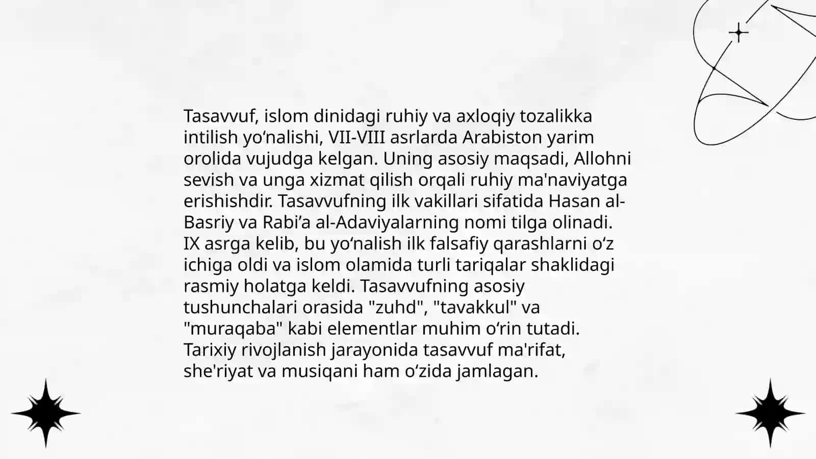 Tasavvuf tushunchasi 4